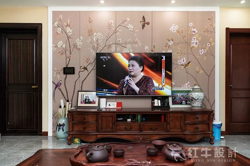 碧桂園鳳鳴苑160㎡簡(jiǎn)美風(fēng)格--喜歡深色家具的看過來01