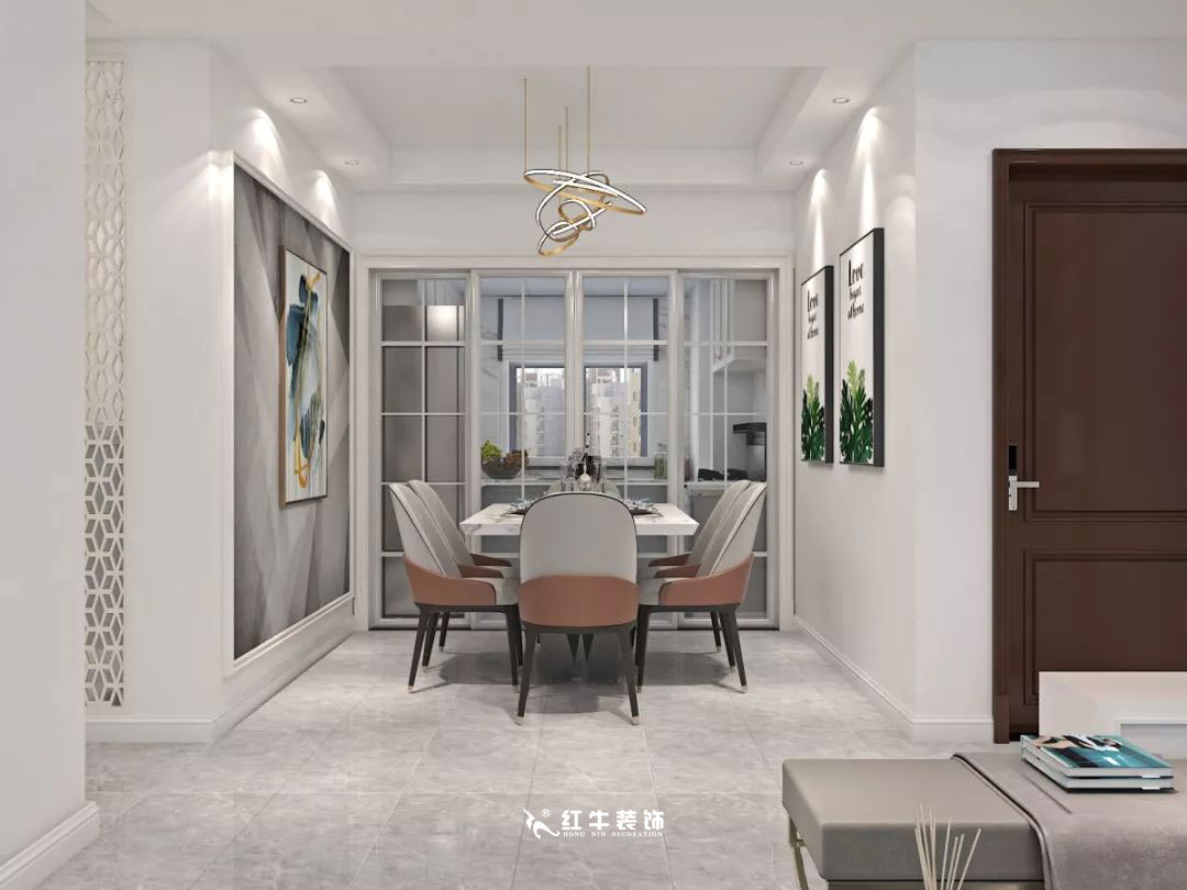 南京商苑新村120㎡現(xiàn)代簡約--深淺有致的色彩搭配03餐廳設計+logo