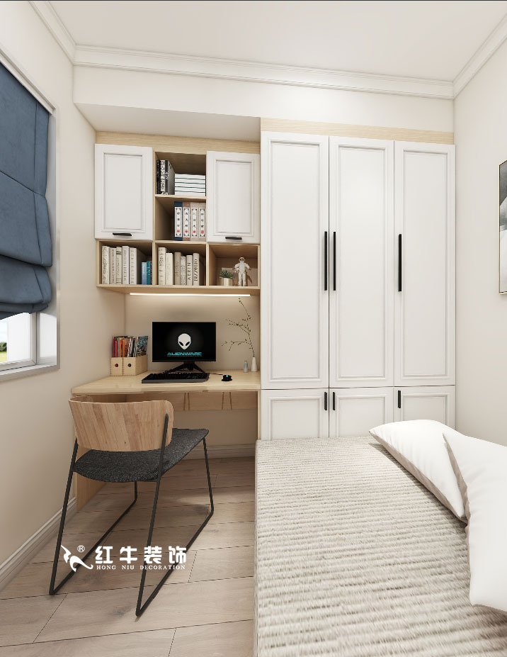顧娟_金地都會意境118㎡現(xiàn)代風(fēng)格--弧形沙發(fā)設(shè)計，獨(dú)特有創(chuàng)意！10書房設(shè)計+