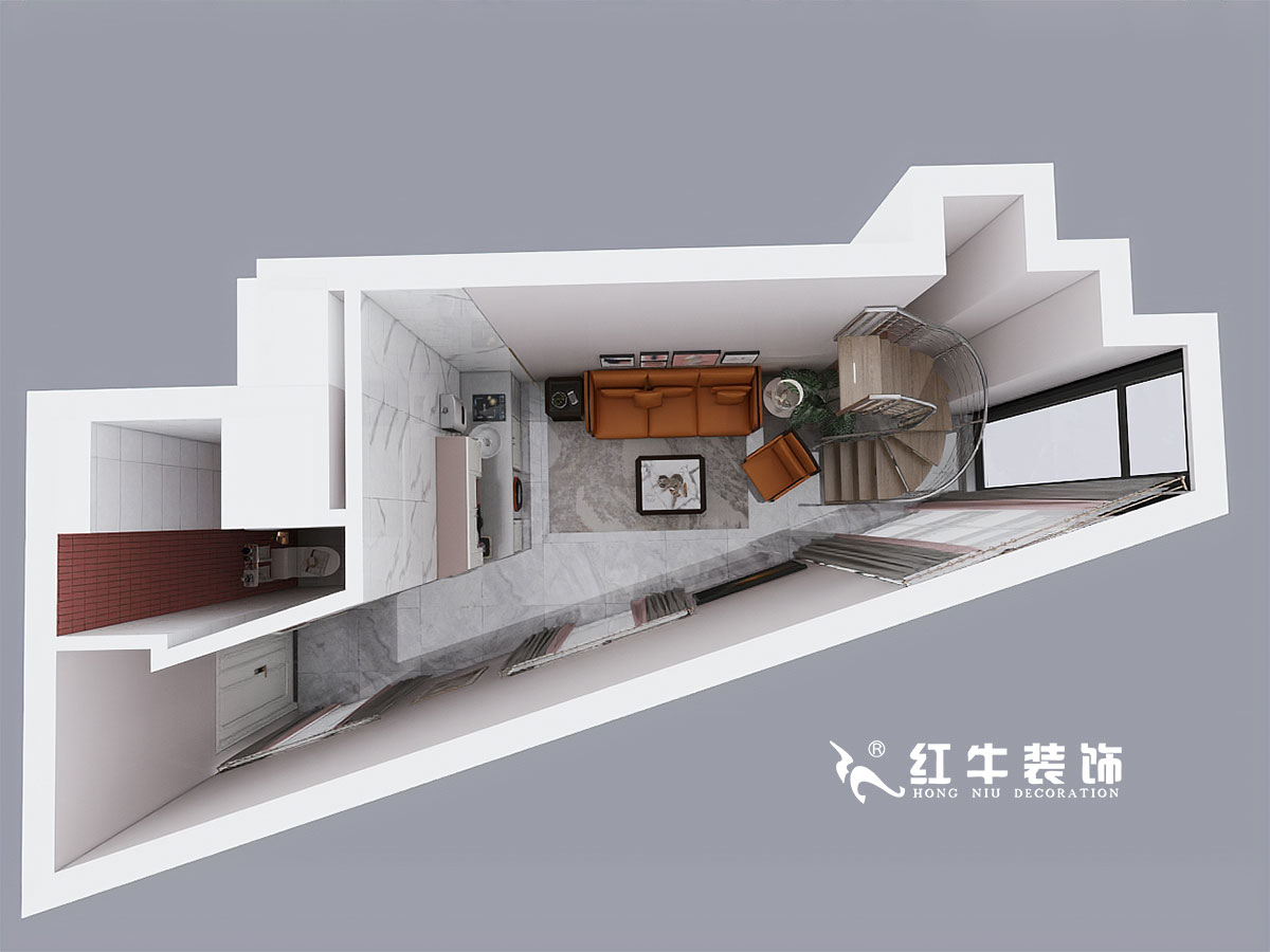 余瑋_萬科尚都薈B座523室-75㎡-現(xiàn)代風格00一樓鳥瞰圖