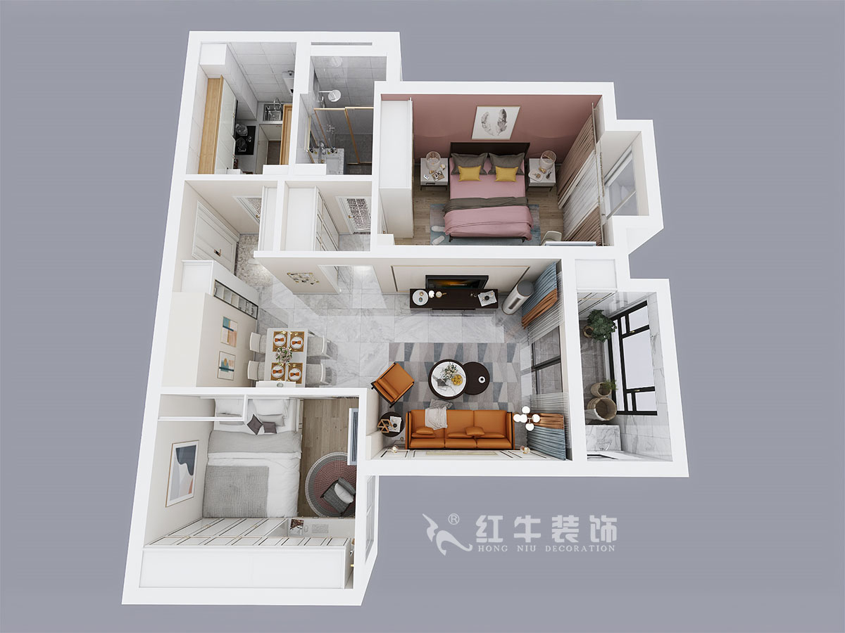 劉萍萍_旭日愛(ài)上城5區(qū)3-2405-90㎡-輕奢風(fēng)格_2室2廳1衛(wèi)（老房裝修）_定制家￥124010_全包12