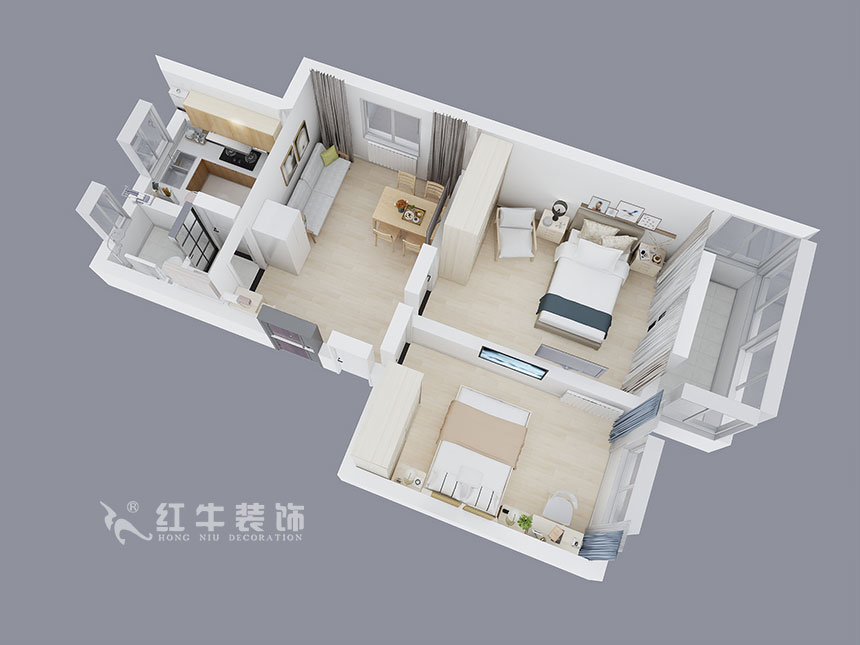 余瑋_新莊53號11-201-93㎡-現(xiàn)代風(fēng)格_2室2廳1衛(wèi)（舊房改造）_定制家￥110061_全包11