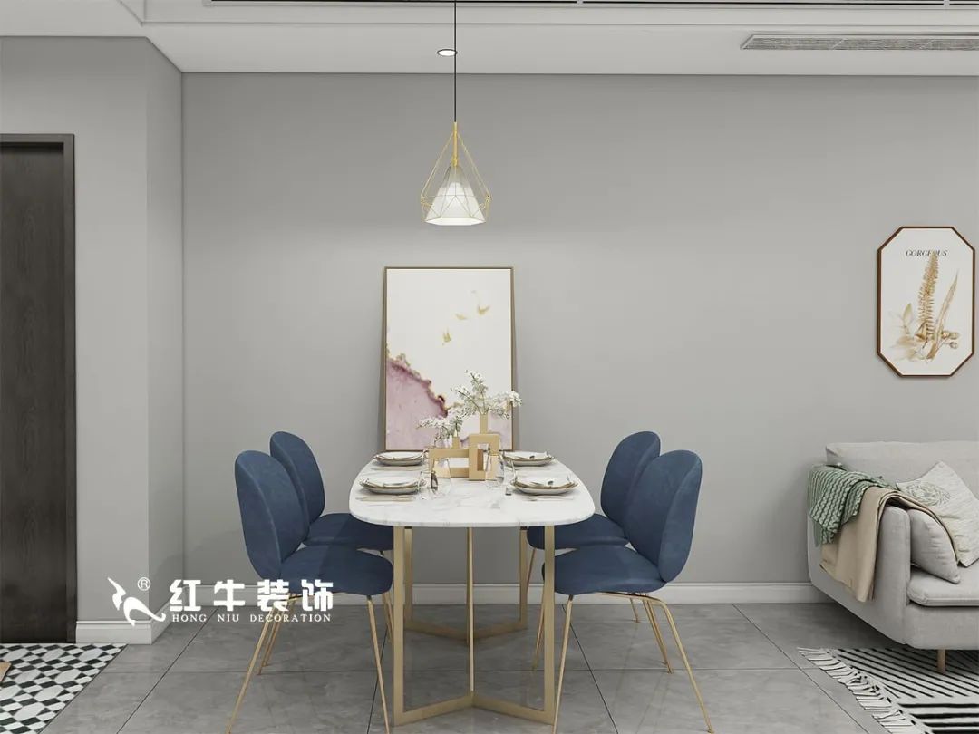 劉萍萍_仙龍灣山莊90㎡輕奢風(fēng)格｜加入一點(diǎn)金屬線條，這個(gè)家高級(jí)又溫柔！04