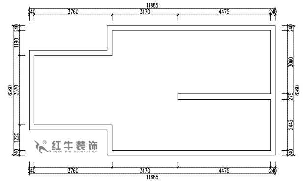 張桐瑋｜雨花村19-701-110㎡-現(xiàn)代簡約風(fēng)格｜3室2廳1衛(wèi)｜新房裝修｜定制家￥124244｜全包12萬｜00_03二層原始結(jié)構(gòu)