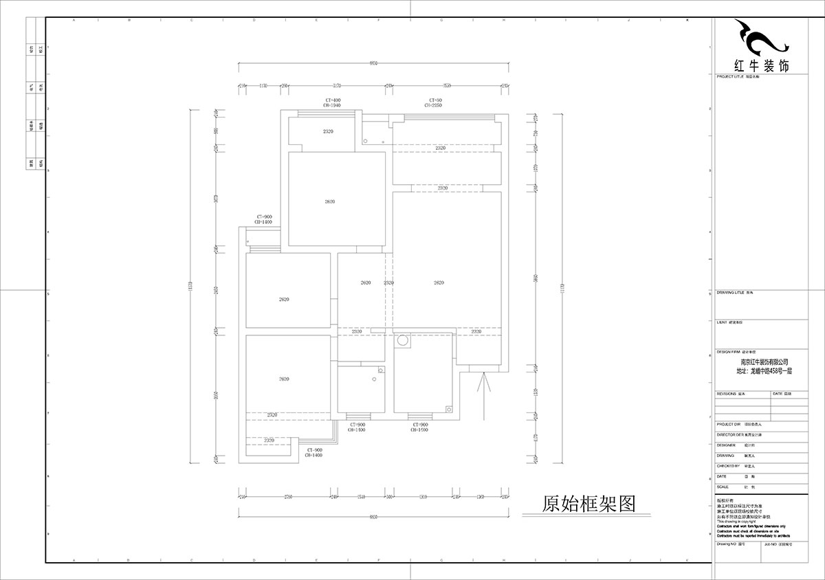 孟憲濤｜旭日愛上城星島園5-203-90㎡-簡(jiǎn)約風(fēng)格｜3室1廳1衛(wèi)｜老房裝修｜定制家｜全包14萬(wàn)｜00_01原始框架圖