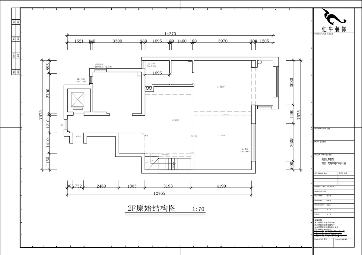 蔣?。┥紧斈芷咛栐?-205-280㎡-現(xiàn)代簡約風格｜復式｜4室2廳3衛(wèi)｜毛坯裝修｜定制家｜全包40萬｜00_01一層原始結構圖