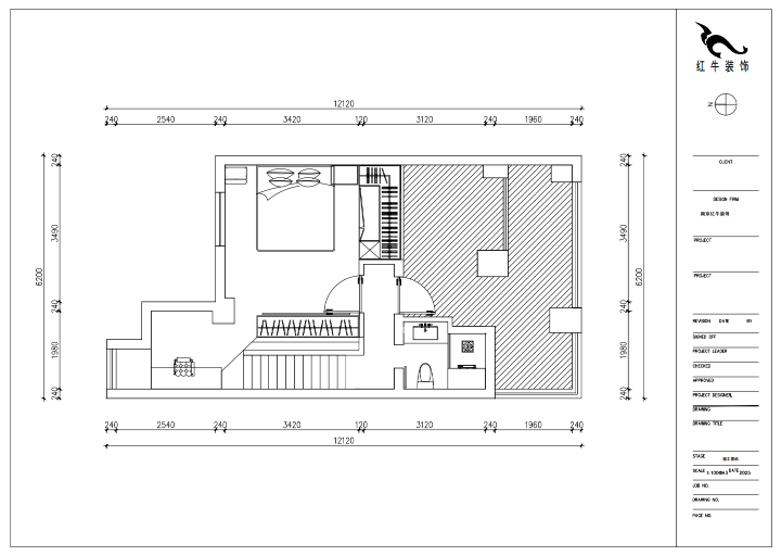 朱明琪｜萊茵鉑郡922室-69㎡-原木風格｜復式｜loft公寓｜2室2廳2衛(wèi)｜老房裝修｜定制家｜全包12萬｜00_04二樓平面設(shè)計圖