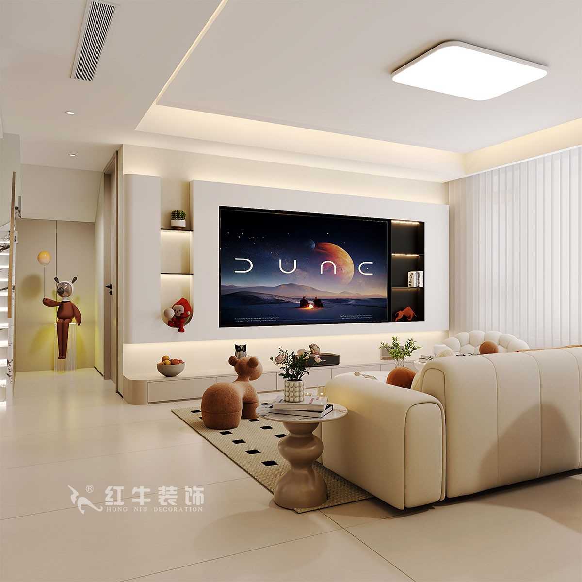 南京138㎡現(xiàn)代復(fù)式裝修，美學(xué)與家居共生！